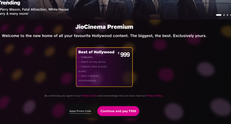 JioCinema Premium Promo Code