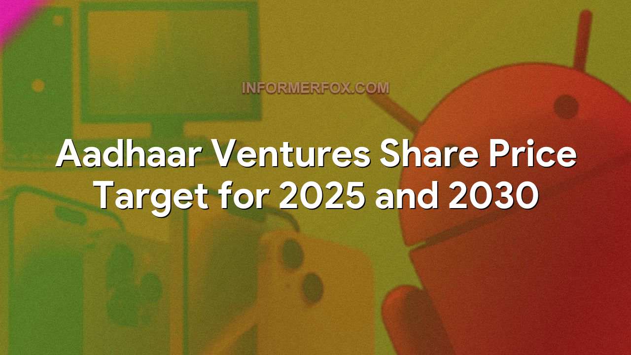 Aadhaar Ventures Share Price Target for 2025 and 2030