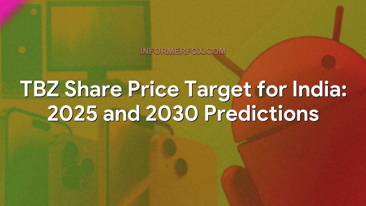 TBZ Share Price Target for India: 2025 and 2030 Predictions